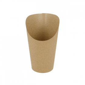 GOBELETS A FRITES OUVERTS "NATURAL" 9 OZ - 270 ML 200 + 25PE G/M2 Ø7x10,5 CM MARRON CARTON (2500 UNITÉ) - Garcia de Pou