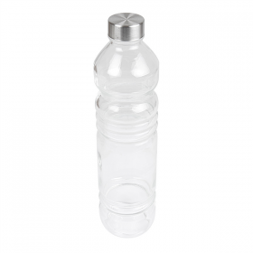 BOUTEILLE + COUVERCLE INOX 1080 ML Ø8,2x32 CM TRANSPARENT VERRE (24 UNITÉ) - Garcia de Pou