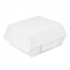 BOÎTES HAMBURGER "THEPACK" 230 G/M2 13x12,5x6,2 CM (S) BLANC CARTON ONDULÉ NANO-MICRO (450 UNITÉ) - Garcia de Pou