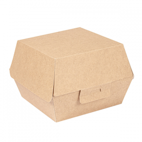 BOÎTES HAMBURGER "THEPACK" 220 G/M2 14,4x13,6x9,2 CM (L+) NATUREL CARTON ONDULÉ NANO-MICRO (500 UNITÉ) - Garcia de Pou