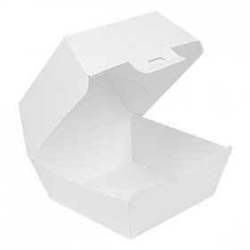 BOÎTES HAMBURGER 'THEPACK' 14,4x13,6x9,2 CM BLANC CARTON ONDULÉ