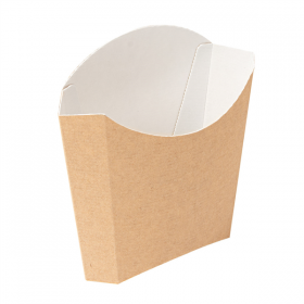 BOÎTES À FRITES STANDARD "THEPACK" 135 G 220 G/M2 13x8x13,5 CM NATUREL CARTON ONDULÉ NANO-MICRO (1200 UNITÉ) - Garcia de Pou