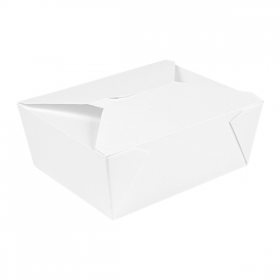 BOÎTES AMÉRICAINES "THEPACK" 1350 ML 230 + 12PP G/M2 15,2x12,1x6,5 CM BLANC CARTON ONDULÉ NANO-MICRO (300 UNITÉ) - Garcia de Pou
