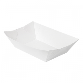 BARQUETTES "THEPACK" 1440 G 230 G/M2 13,5x8,5x6,2 CM BLANC CARTON ONDULÉ NANO-MICRO (600 UNITÉ) - Garcia de Pou