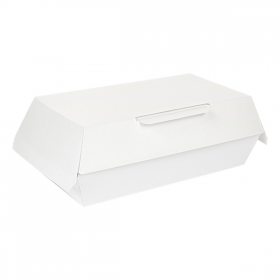 BOÎTES "LUNCH BOX" "THEPACK" 230 G/M2 19,5x11,5x6,5 CM BLANC CARTON ONDULÉ NANO-MICRO (300 UNITÉ) - Garcia de Pou