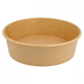 POTS SALADIERS 1300 ML 337 G/M2 + PE Ø 18,7/16x7 CM NATUREL KRAFT (300 UNITÉ) - Garcia de Pou