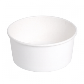 POTS SALADIERS 750 ML 320 + 18 PE G/M2 Ø 14,5/12,5x7 CM BLANC CARTON (500 UNITÉ) - Garcia de Pou