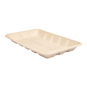 PLATEAUX "BIONIC" 700 ML 27x16,7x2,6 CM NATUREL BAGASSE (400 UNITÉ) - Garcia de Pou