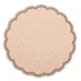 DESSOUS DE VERRE 9 PLIS  8x18 G/M2 + (30+12) G/M2 Ø9 CM MARRON OUATE (3000 UNITÉ) - Garcia de Pou