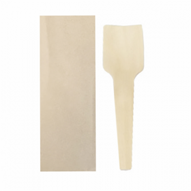 CUILLÈRES À GLACES EN SACHET  7 CM NATUREL BOIS (1000 UNITÉ) - Garcia de Pou