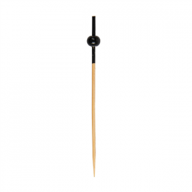 PIQUES "BOULE NOIRE"  9 CM NATUREL BAMBOU (100 UNITÉ) - Garcia de Pou
