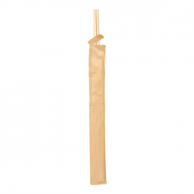 BAGUETTES CHINOISES EN SACHET KRAFT  20 CM NATUREL BAMBOU (100 UNITÉ) - Garcia de Pou