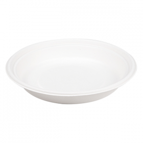 BOLS "BIONIC" 700 ML Ø 20,8x3,4 CM BLANC BAGASSE (400 UNITÉ) - Garcia de Pou