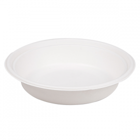 BOLS "BIONIC" 900 ML Ø 20,8x4,4 CM BLANC BAGASSE (400 UNITÉ) - Garcia de Pou