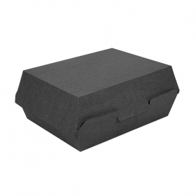 BOÎTES "LUNCH BOX" "THEPACK" 230 G/M2 22,5x17x8,5 CM NOIR CARTON ONDULÉ NANO-MICRO (300 UNITÉ) - Garcia de Pou