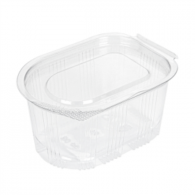 PETITS POTS + COUVERCLE INCLUS 80 ML 7,5x5,5x3,7 CM TRANSPARENT PET (1000 UNITÉ) - Garcia de Pou