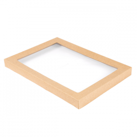 COUVERCLES POUR BOÎTES 253.13  300 G/M2 + PET 26,2x15,5x3 CM NATUREL KRAFT (100 UNITÉ) - Garcia de Pou