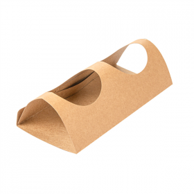 SUPPORT POUR 2 GOBELETS  29,2x21 CM NATUREL KRAFT (600 UNITÉ) 
