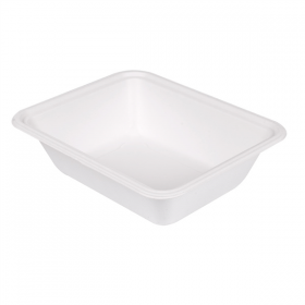 PLATEAUX "BIONIC"  18,7x23,1x6,3 CM BLANC BAGASSE (400 UNITÉ) - Garcia de Pou