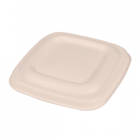 COUVERCLES POUR POTS 253.87/89/91 "BIONIC"  8x8x0,8 CM NATUREL BAGASSE (600 UNITÉ) - Garcia de Pou
