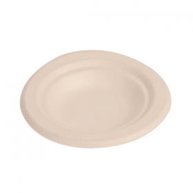 ASSIETTES "BIONIC"  Ø9,5x1,5 CM NATUREL BAGASSE (1000 UNITÉ) - Garcia de Pou