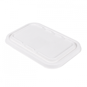 COUVERCLES POUR RÉFÉRENCES 221.38/39 "BIONIC"  22,2x14,7x1,2 CM BLANC BAGASSE (600 UNITÉ) - Garcia de Pou