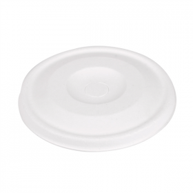 COUVERCLES POUR GOBELETS 9CM "BIONIC"  Ø 90 MM BLANC BAGASSE (1000 UNITÉ) - Garcia de Pou