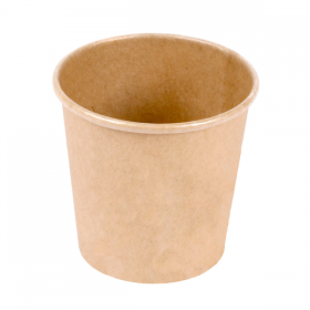 PETITS POTS 90 ML (3 oz) 210 + 18 PE G/M2 Ø6,15/4,55x5,8 CM MARRON CARTON (1000 UNITÉ) - Garcia de Pou