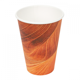 GOBELETS BOISSONS CHAUDES 1 PAROI "ARIZONA" 210 ML 210 + 18 PE G/M2 Ø7/4,5x9,5 CM MARRON CARTON (1000 UNITÉ) - Garcia de Pou