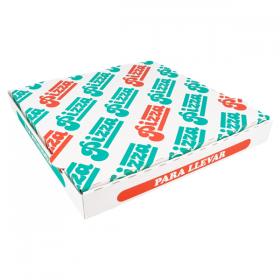 BOÎTES PIZZA MICROCANNELURE 100% VIERGE  340 G/M2 29x29x3,5 CM BLANC CARTON (100 UNITÉ) - Garcia de Pou