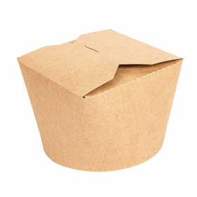 RÉCIPIENTS SALADIERS 1000 ML 275 + 25 PE G/M2 Ø12,3x8,5 CM NATUREL KRAFT (300 UNITÉ) - Garcia de Pou