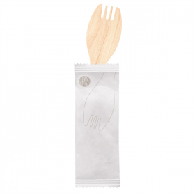 FOURCHETTES SOUS SACHETS  9,2 CM NATUREL BOIS (100 UNITÉ) - Garcia de Pou