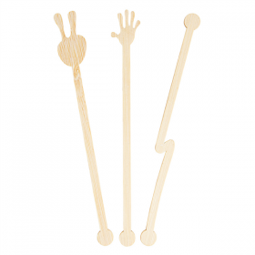 AGITATEURS ASSORTIES  14 CM NATUREL BAMBOU (100 UNITÉ) - Garcia de Pou