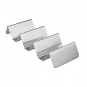RACK POUR 3/4 TACOS "ARTINOX"  20,5x8x3,5 CM ARGENTE INOX (12 UNITÉ) - Garcia de Pou