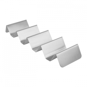 RACK POUR 4/5 TACOS "ARTINOX"  25,5x8x3,5 CM ARGENTE INOX (12 UNITÉ) - Garcia de Pou