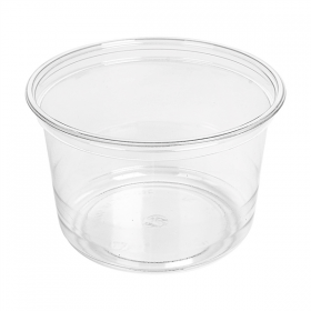 POTS TRAITEUR 550 ML Ø11,7x7,6 CM TRANSPARENT RPET (576 UNITÉ) - Garcia de Pou