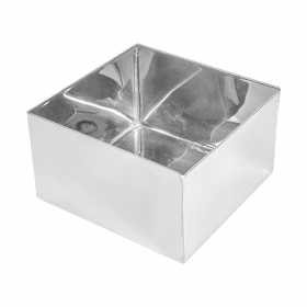 BOÎTE POUR BUFFET "ARTINOX"  12x12x7 CM ARGENTE INOX (1 UNITÉ) - Garcia de Pou