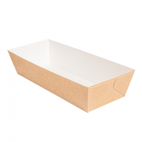 MOULES CUISSON PÂTISSERIE  230 G/M2 22,8x8,5x5,5 CM NATUREL KRAFT (350 UNITÉ) - Garcia de Pou