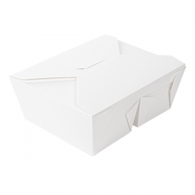 BOÎTES AMÉRICAINES 2 COMPART. "THEPACK" 675 + 675 ML 230 + 12PP G/M2 15,2x12,1x6,5 CM BLANC CARTON ONDULÉ NANO-MICRO (300 UNITÉ) - Garcia de Pou