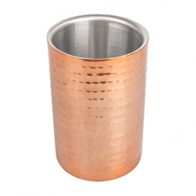 SEAU À VIN MARTELÉ  Ø 10,8x17,8 CM CUIVRE INOX (1 UNITÉ) - Garcia de Pou