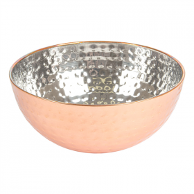 BOL MARTELÉ "ARTINOX"  Ø 19,5x9 CM CUIVRE INOX (1 UNITÉ) - Garcia de Pou