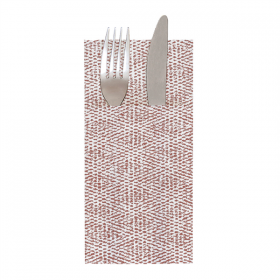 SERVIETTES KANGOUROU "LIKE LINEN - KEIKO" 70 G/M2 40x40 CM CHOCOLAT SPUNLACE (700 UNITÉ) - Garcia de Pou