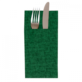 SERVIETTES KANGOUROU "JAZZ" 55 G/M2 40x40 CM VERT JAGUAR AIRLAID (700 UNITÉ) - Garcia de Pou