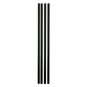 PAILLES DROITES  Ø0,60x25 CM NOIR PAPIER (3000 UNITÉ) - Garcia de Pou
