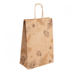 SACS SOS AVEC ANSES "WINTER" 80 G/M2 20+10x29 CM NATUREL KRAFT (250 UNITÉ) - Garcia de Pou