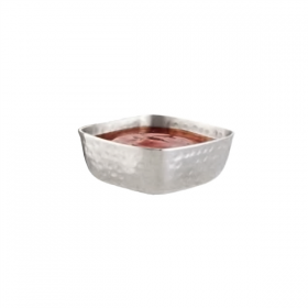 RAMEQUINS CARRÉS "ARTINOX" 45 ML 5x5x2,5 CM ARGENTE INOX (12 UNITÉ) - Garcia de Pou