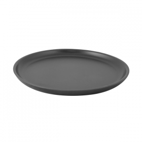 ASSIETTES PLATES "ARTINOX"  Ø 21x1,5 CM NOIR INOX (1 UNITÉ) - Garcia de Pou