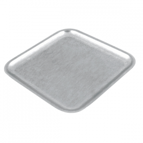 ASSIETTES PLATES CARRÉS "ARTINOX"  18x18 CM ARGENTE INOX (1 UNITÉ) - Garcia de Pou
