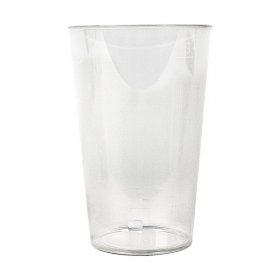 VERRES RÉUTILISABLES 300 ML Ø 7,5/5,4x11,4 CM TRANSPARENT PP (500 UNITÉ)