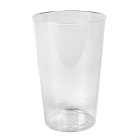 VERRES RÉUTILISABLES 500 ML Ø 9,1/6,8x14 CM TRANSPARENT PP (360 UNITÉ)